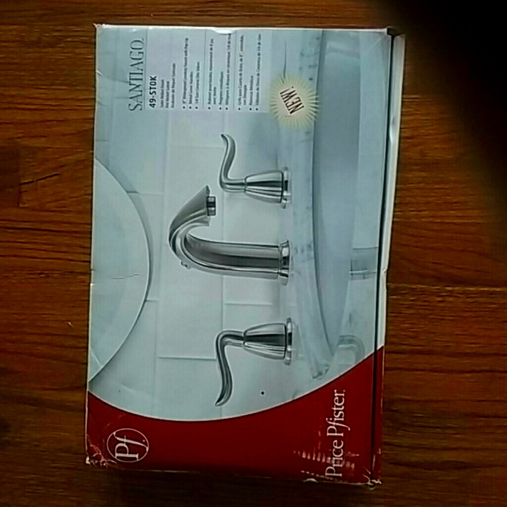 Price Pfister widespread bathroom faucet